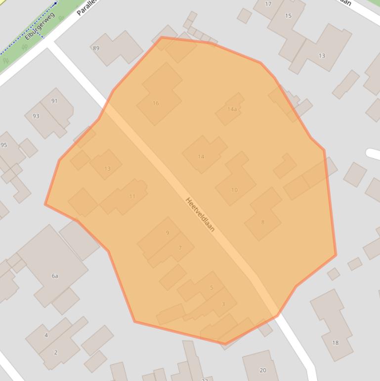 Kaart van postcodegebied 8071WH.