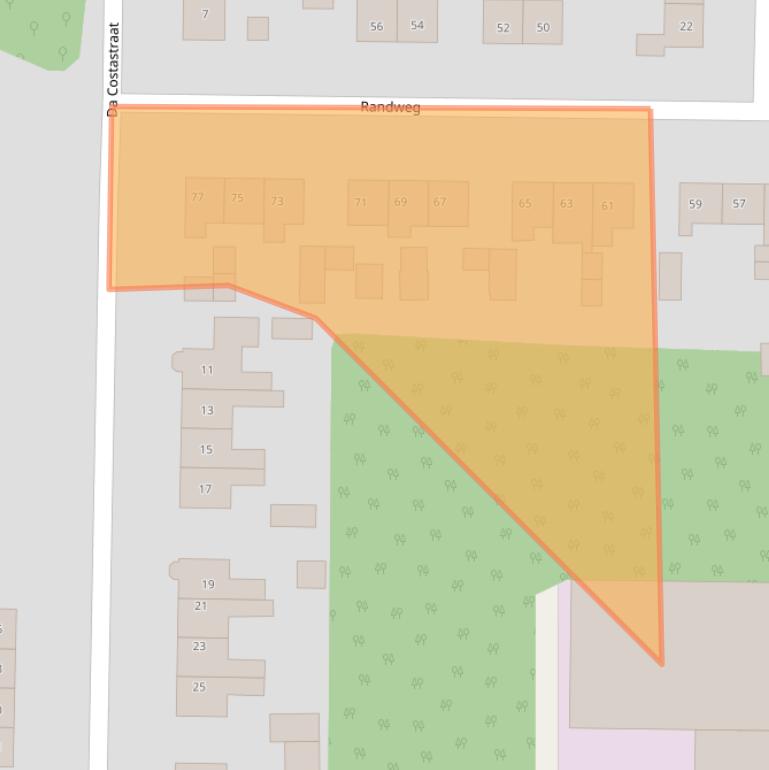 Kaart van postcodegebied 8071XL.