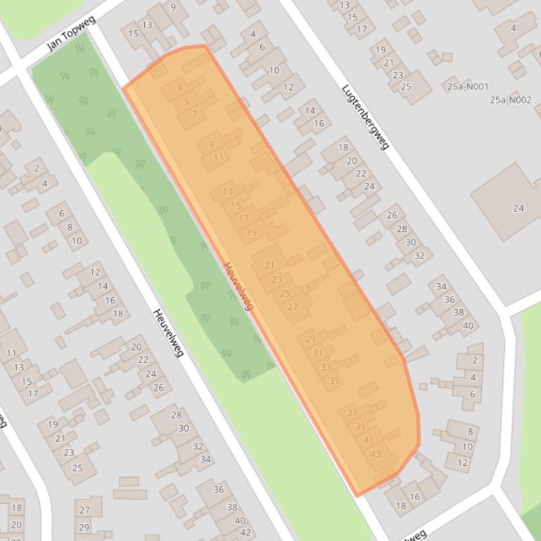 Kaart van postcodegebied 8071XP.