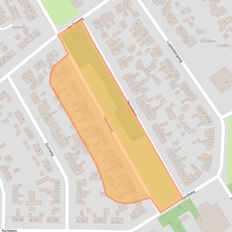 Kaart van postcodegebied 8071XR.