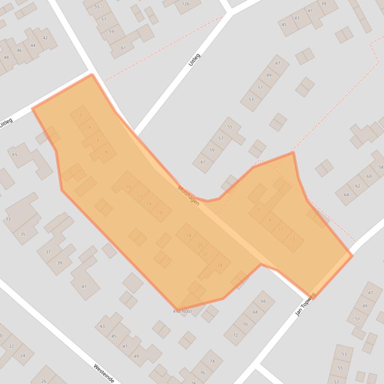 Kaart van postcodegebied 8071XZ.