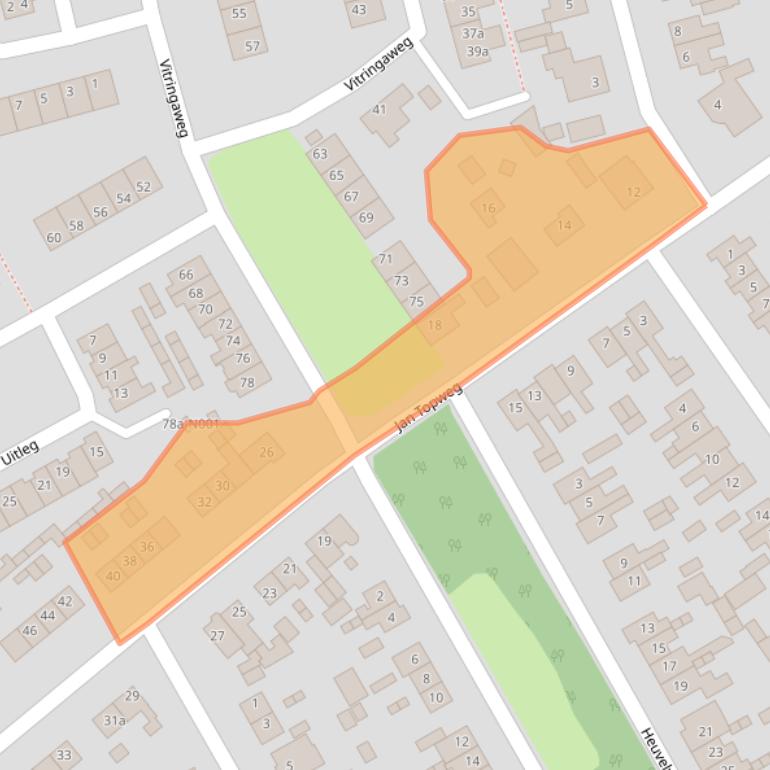 Kaart van postcodegebied 8071ZE.