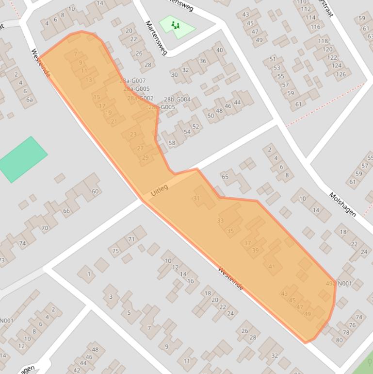 Kaart van postcodegebied 8071ZL.