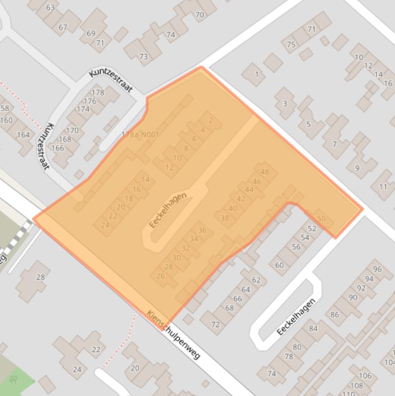 Kaart van postcodegebied 8071ZS.