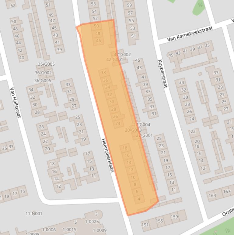 Kaart van postcodegebied 8072AG.