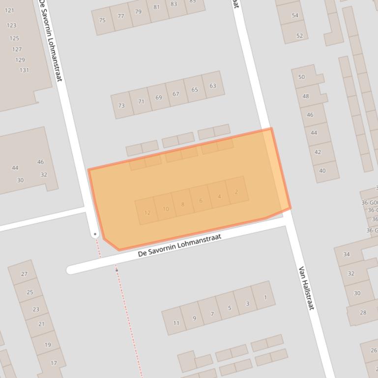 Kaart van postcodegebied 8072AZ.