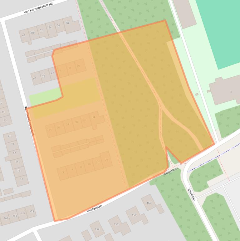 Kaart van postcodegebied 8072BN.