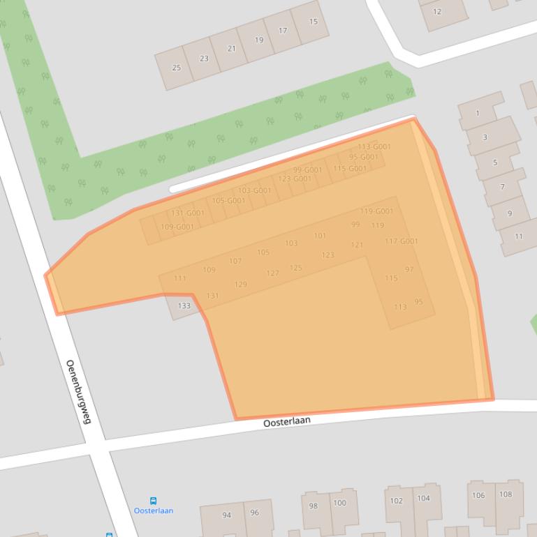 Kaart van postcodegebied 8072BV.