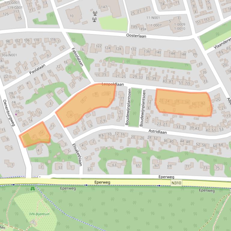 Kaart van postcodegebied 8072CM.