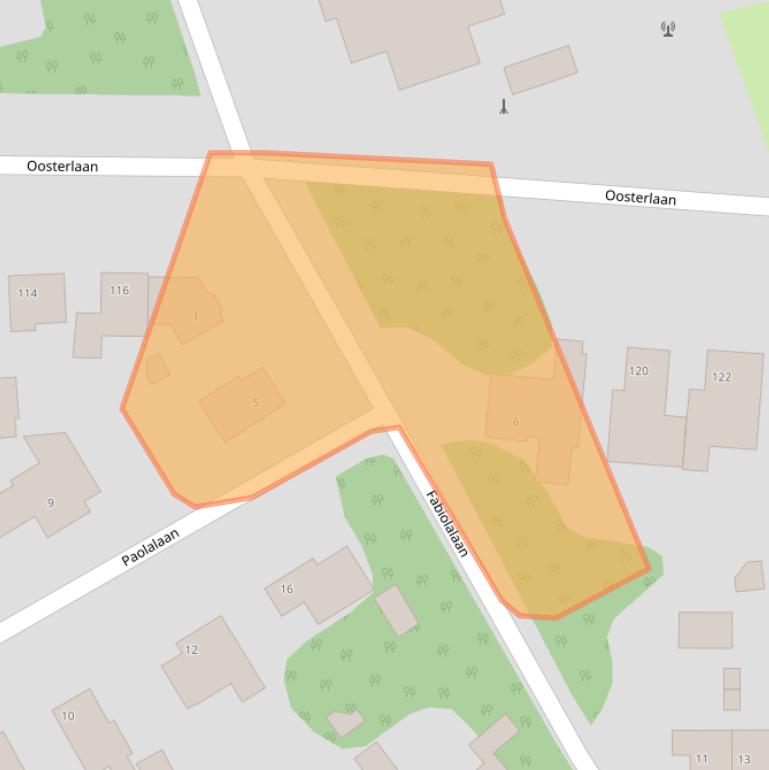 Kaart van postcodegebied 8072CN.