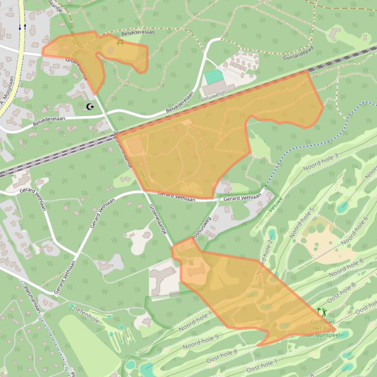 Kaart van postcodegebied 8072DC.