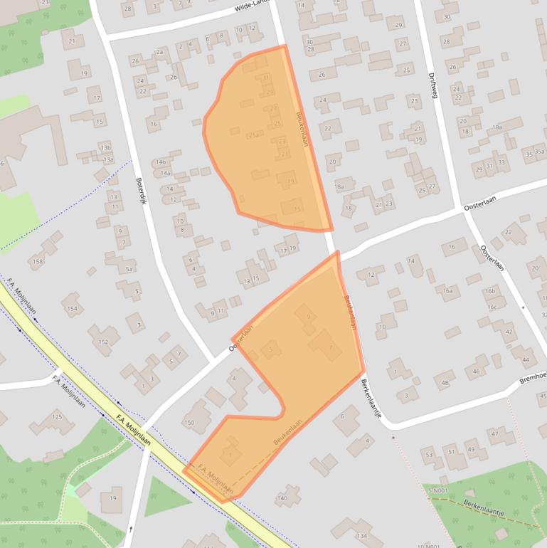 Kaart van postcodegebied 8072DH.