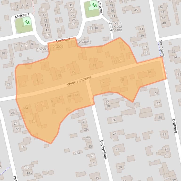 Kaart van postcodegebied 8072DM.