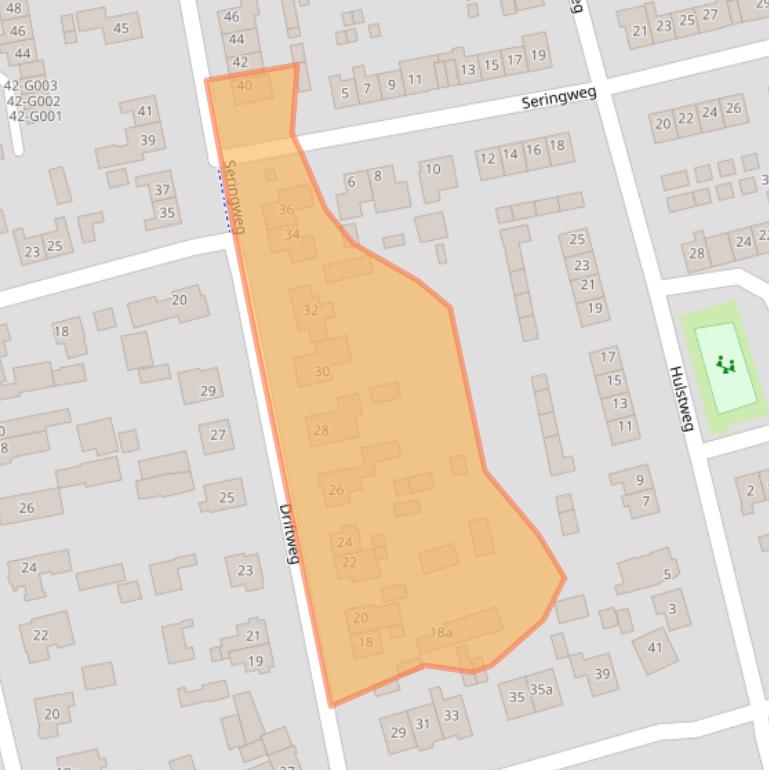 Kaart van postcodegebied 8072DP.