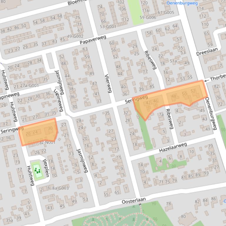 Kaart van postcodegebied 8072EM.