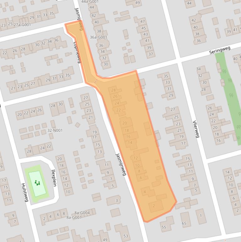 Kaart van postcodegebied 8072EP.