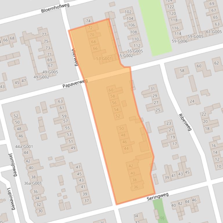 Kaart van postcodegebied 8072EX.