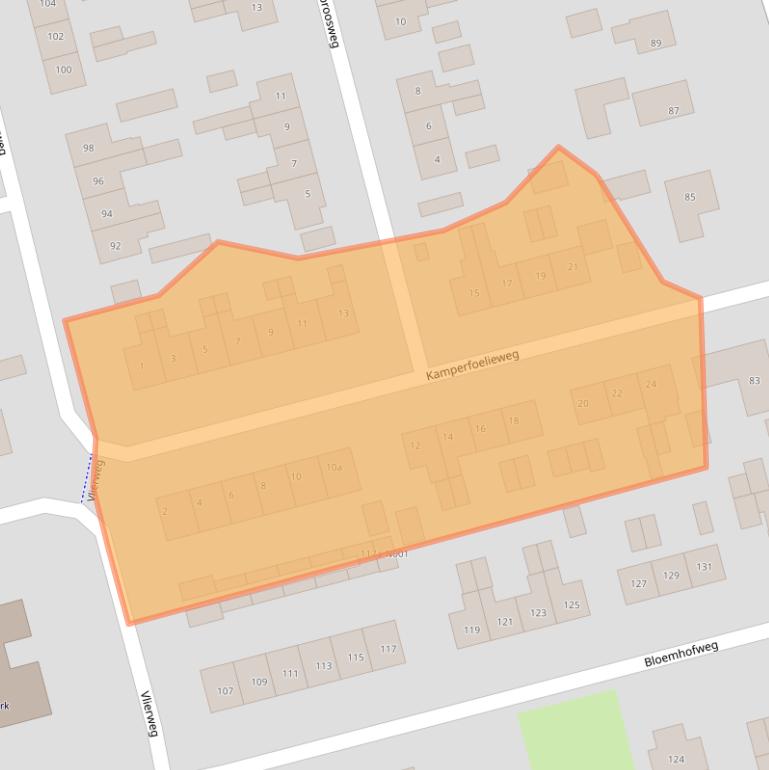 Kaart van postcodegebied 8072GA.