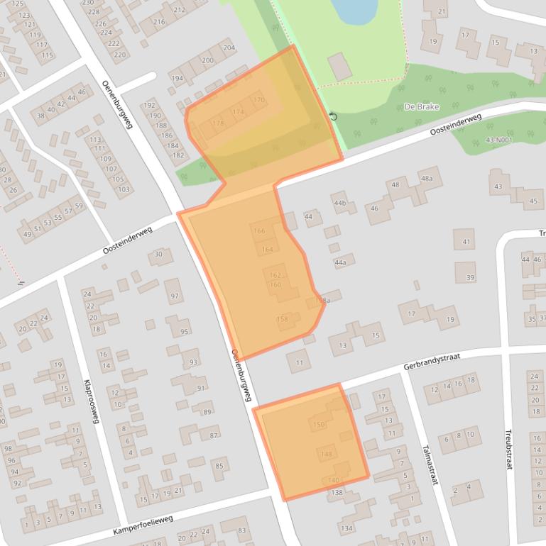 Kaart van postcodegebied 8072GN.
