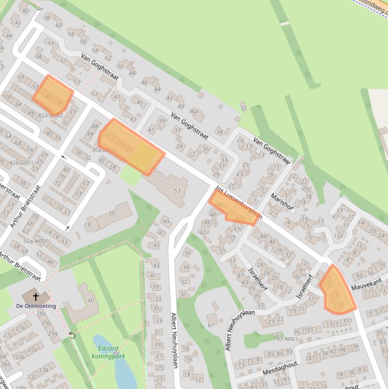 Kaart van postcodegebied 8072HV.