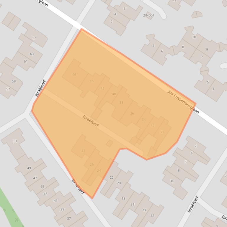 Kaart van postcodegebied 8072JD.