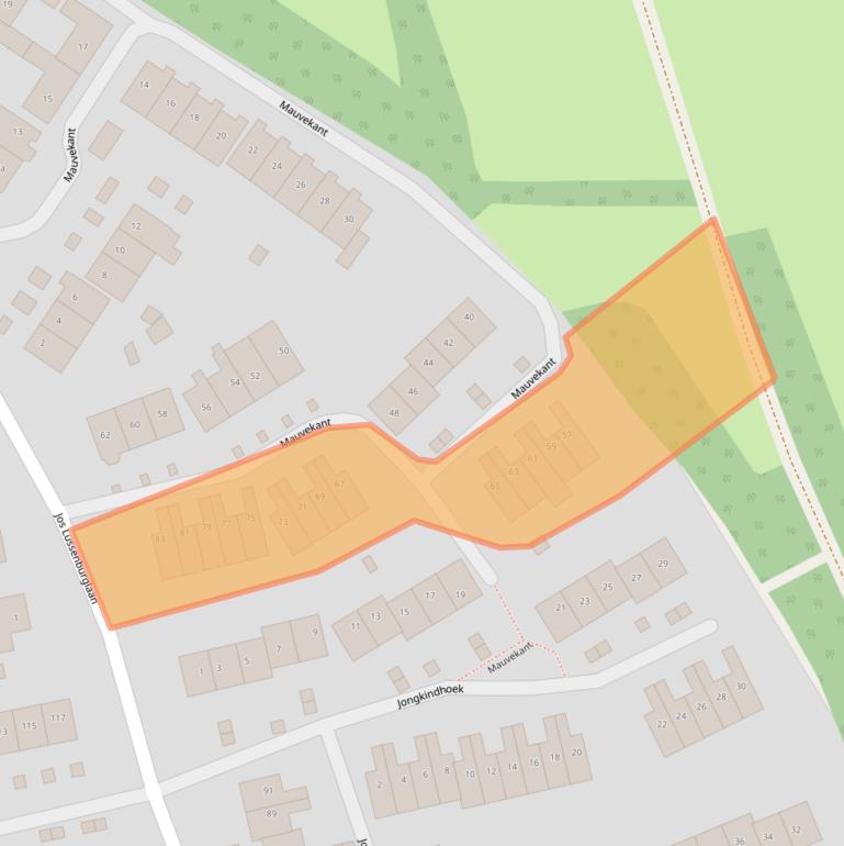 Kaart van postcodegebied 8072JM.