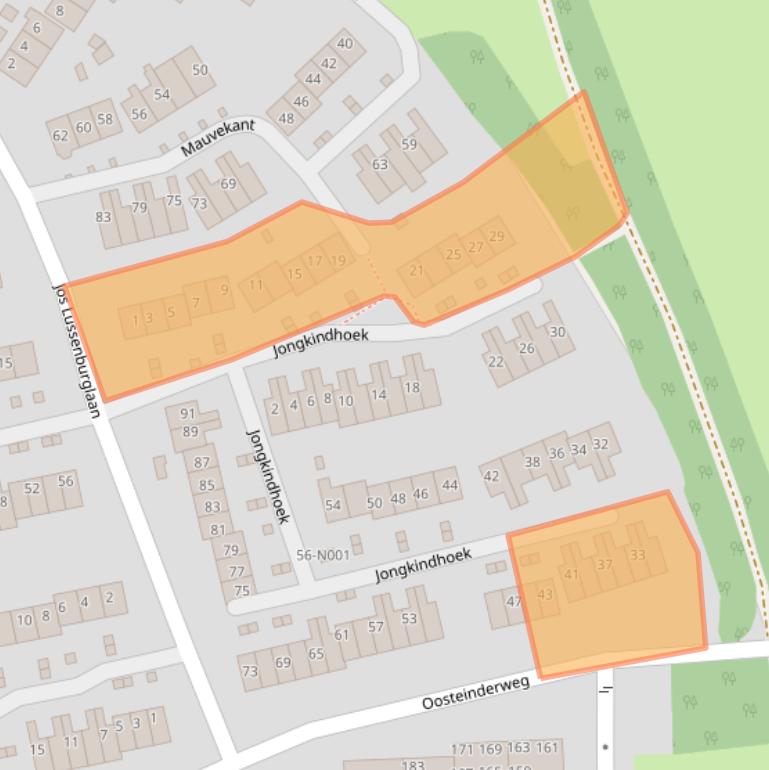 Kaart van postcodegebied 8072JR.