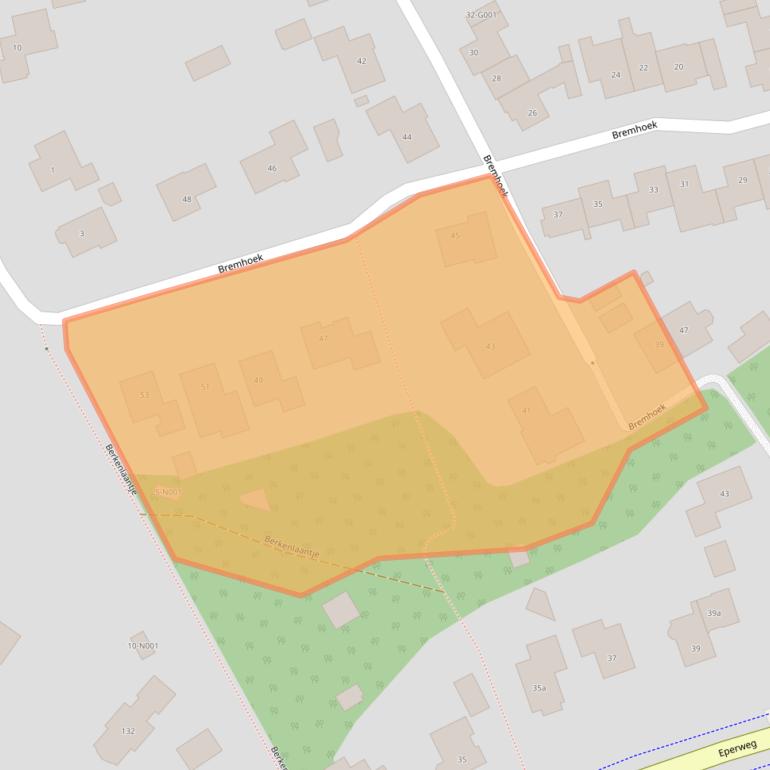 Kaart van postcodegebied 8072KC.