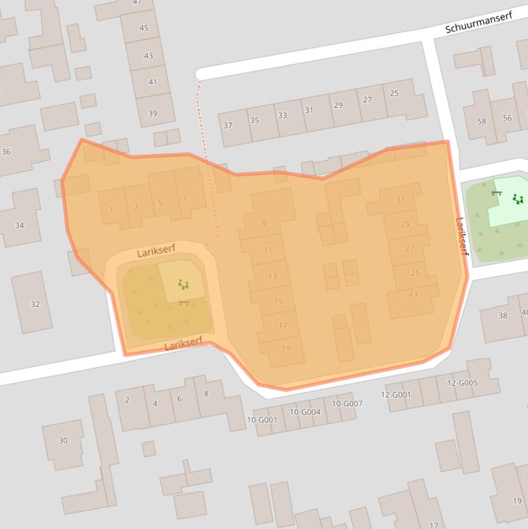 Kaart van postcodegebied 8072MA.