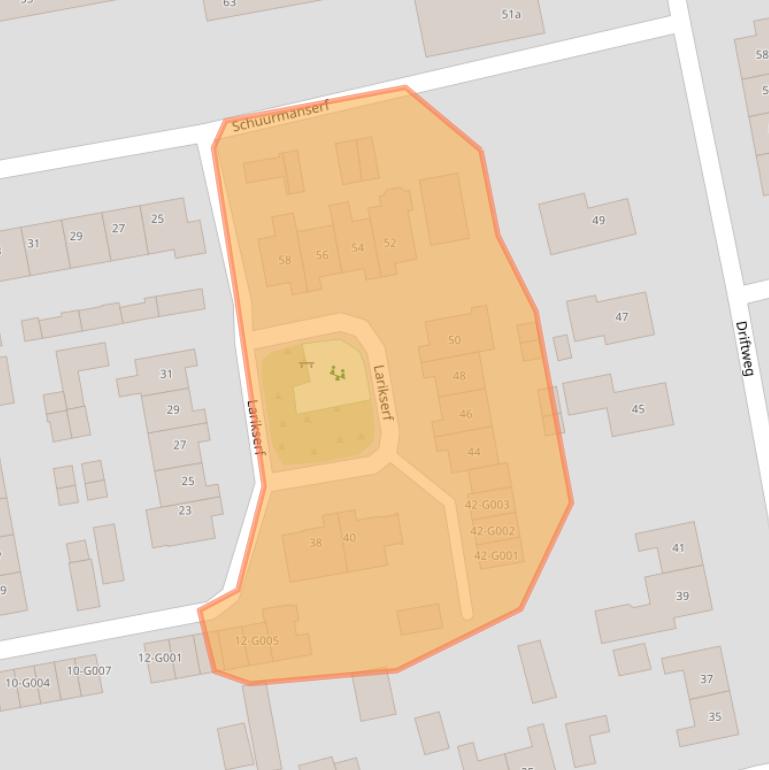 Kaart van postcodegebied 8072MC.