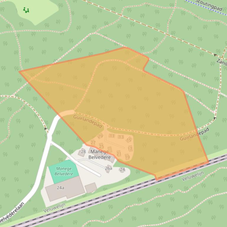 Kaart van postcodegebied 8072PA.