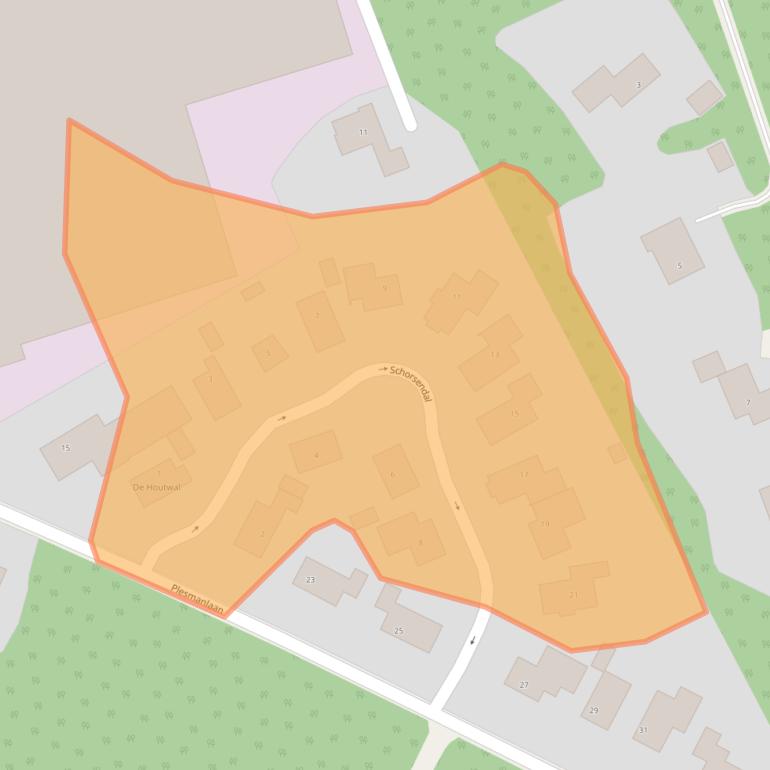 Kaart van postcodegebied 8072PC.