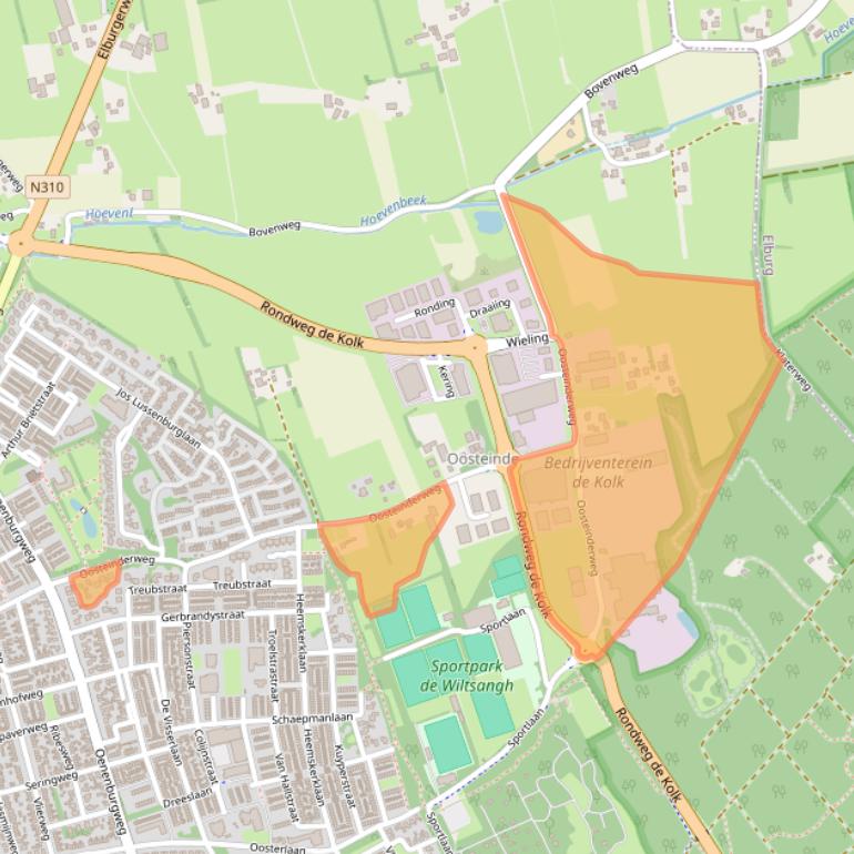 Kaart van postcodegebied 8072PD.