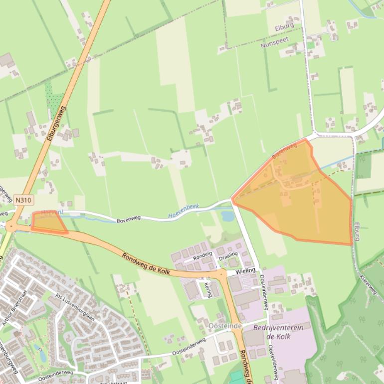 Kaart van postcodegebied 8072PE.