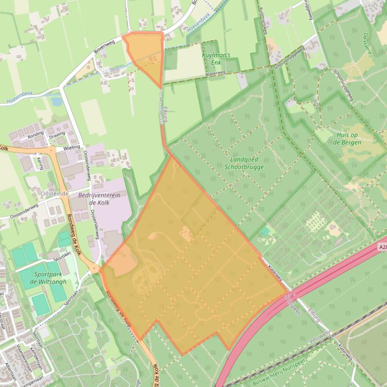 Kaart van postcodegebied 8072PJ.