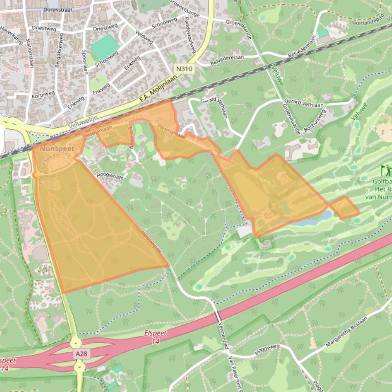 Kaart van postcodegebied 8072PT.