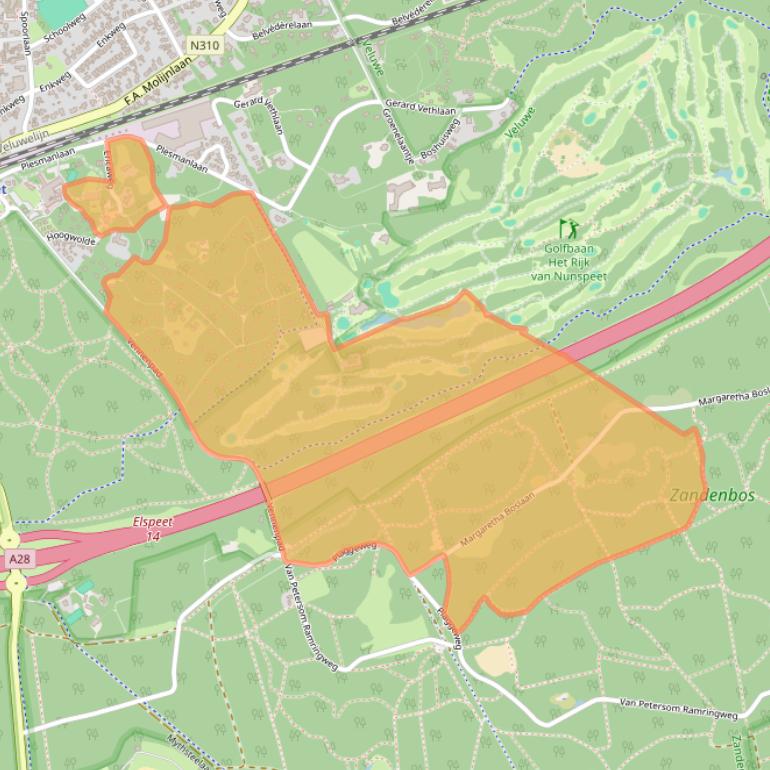 Kaart van postcodegebied 8072PV.