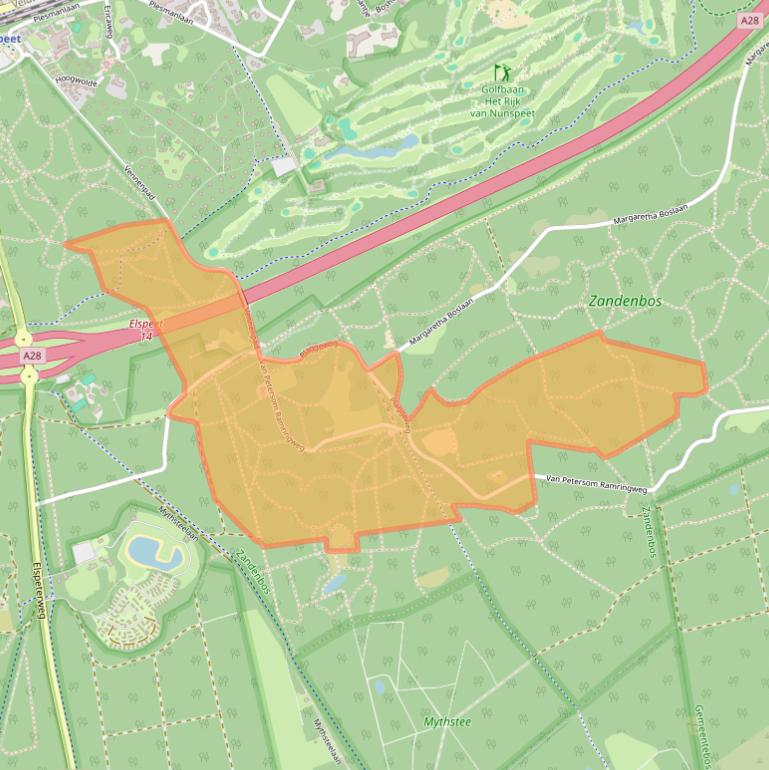 Kaart van postcodegebied 8072RA.