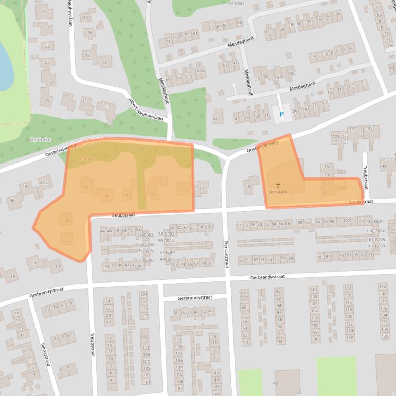 Kaart van postcodegebied 8072WC.