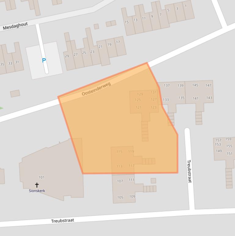 Kaart van postcodegebied 8072WD.