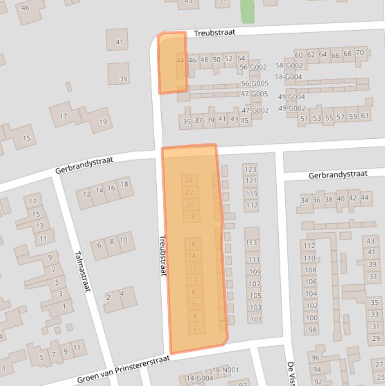 Kaart van postcodegebied 8072WH.