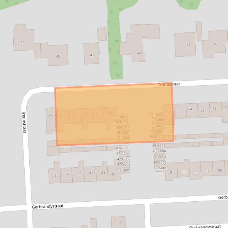 Kaart van postcodegebied 8072WJ.