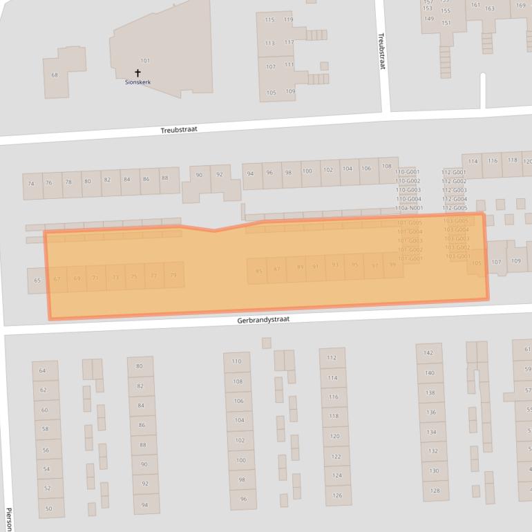 Kaart van postcodegebied 8072WR.