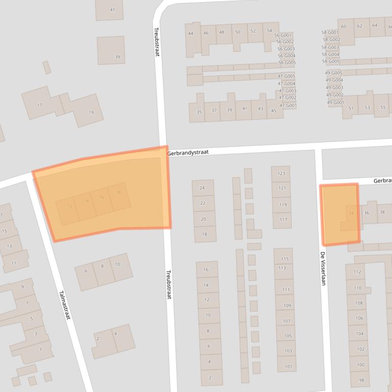 Kaart van postcodegebied 8072WT.