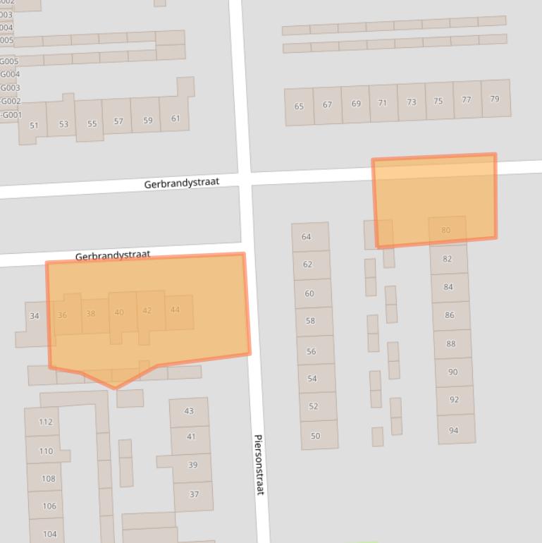 Kaart van postcodegebied 8072WV.