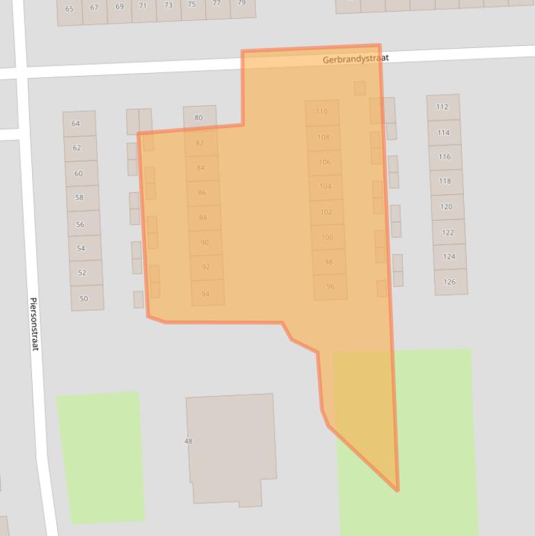 Kaart van postcodegebied 8072WX.