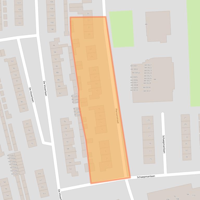 Kaart van postcodegebied 8072XA.