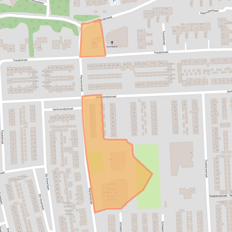 Kaart van postcodegebied 8072XC.