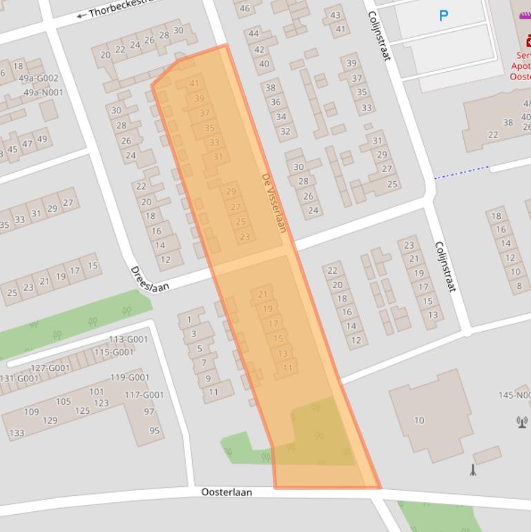 Kaart van postcodegebied 8072XD.