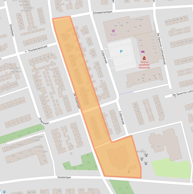 Kaart van postcodegebied 8072XH.